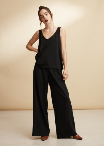ORES Wide Silk trousers- Swedish sustainable fashion with perfect fit